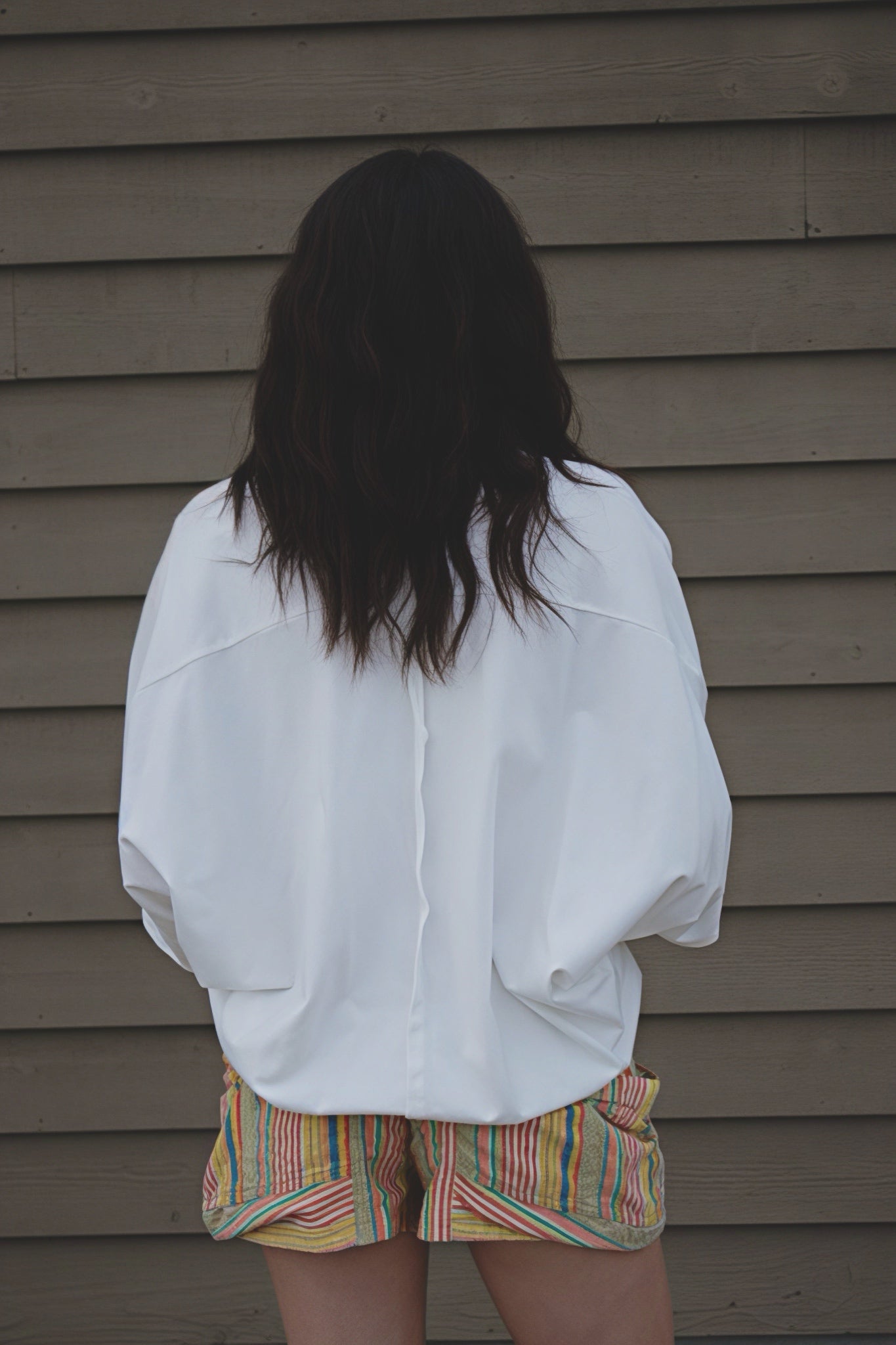 Effortless Ease Oversized Top - WHITE