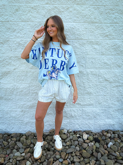 Kentucky Derby Southern Split Oversized Band Tee