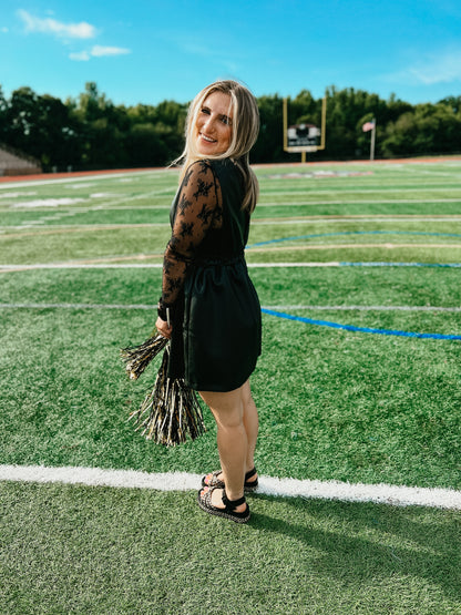 So Chic Faux Leather Dress