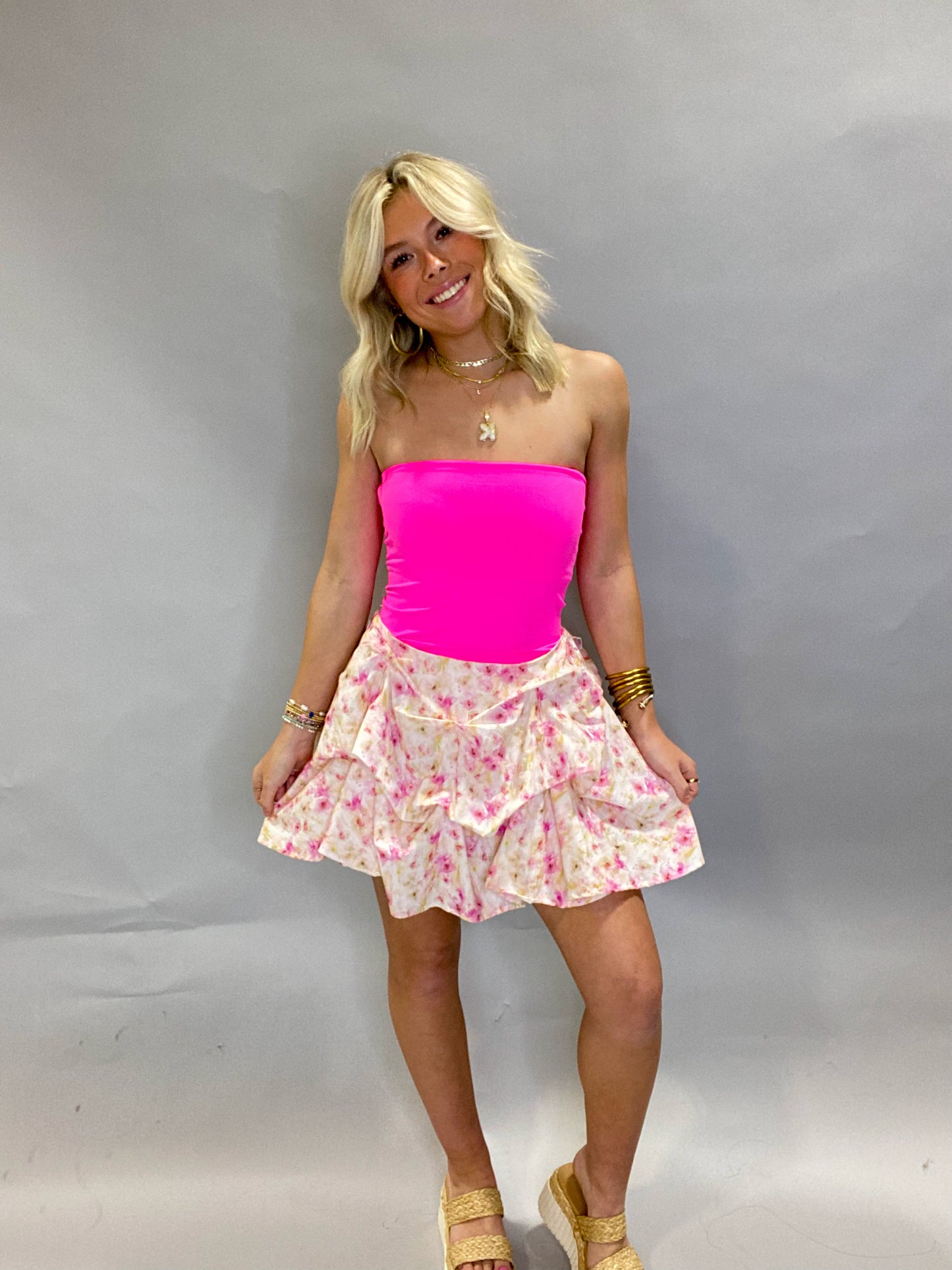 Blooms & Ruffles Skort