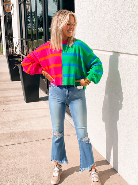 Electric Vibes Sweater Top