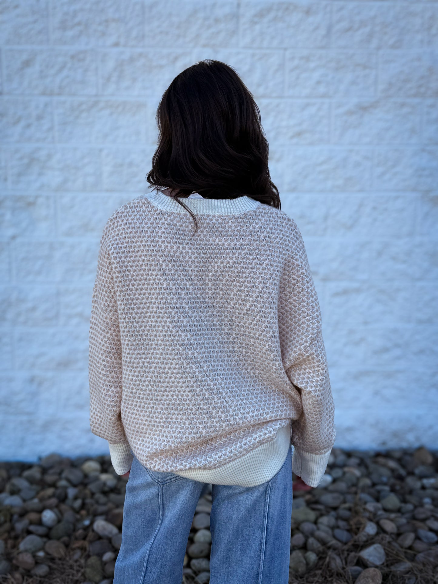 Winter Beige Oversized Sweater
