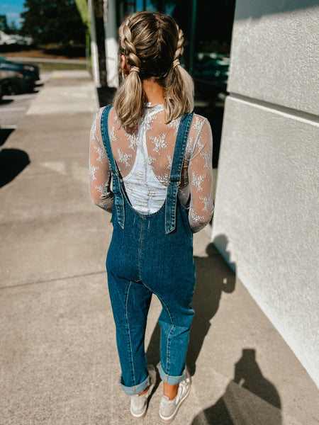 Free People - High Roller Jumpsuit - SAPPHIRE BLUE