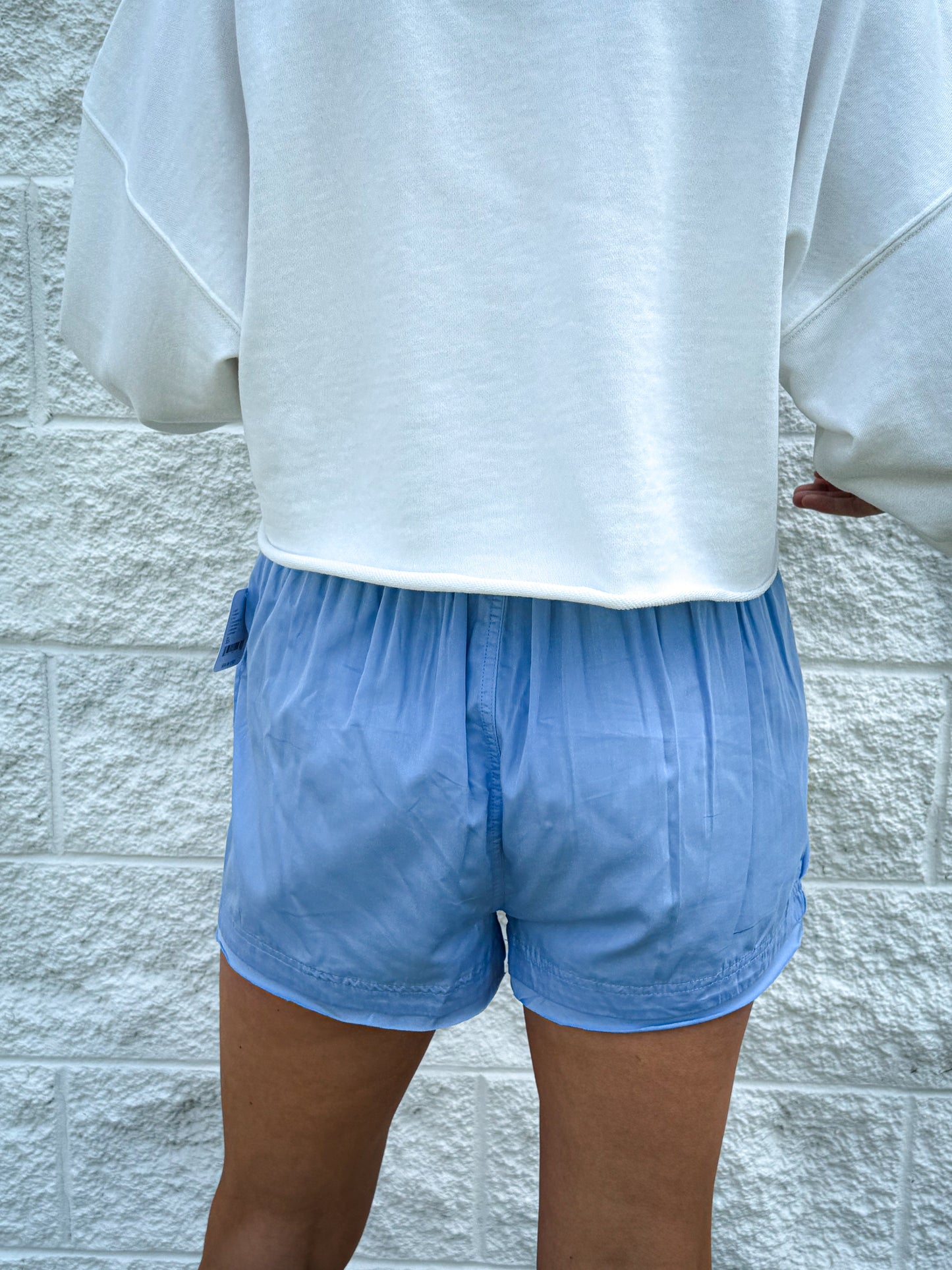 Free People - Day To Day Solid Boxers - PLACID BLUE