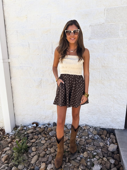 Summer Drift Polka Dot Romper