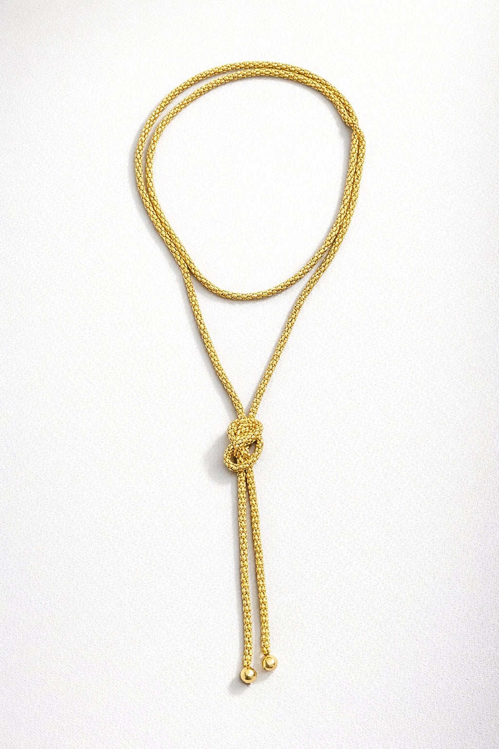 ADORN - Cord of Love Gold Rope Knot Necklace