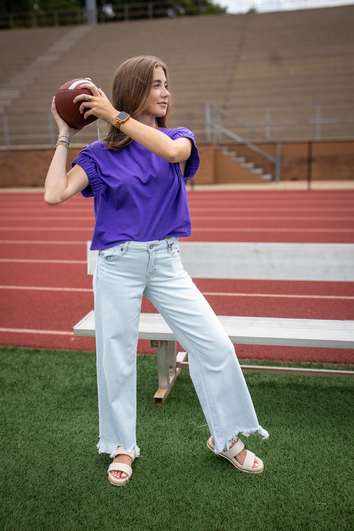 Hidden - Nori Super Light Wash 31" Mid Rise Wide Leg Jeans