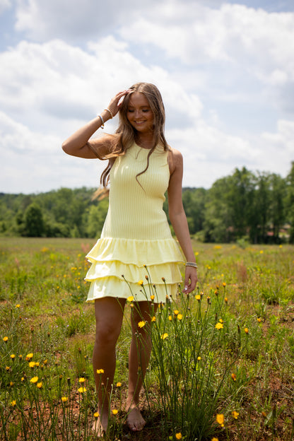 Yellow Sun Mini Dress
