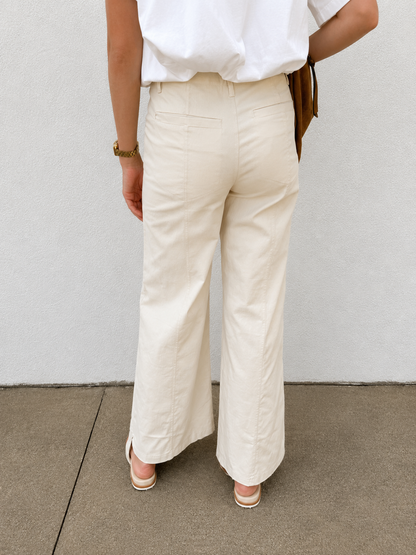 Perfect Pair High-Rise Wide Leg Cream Pants