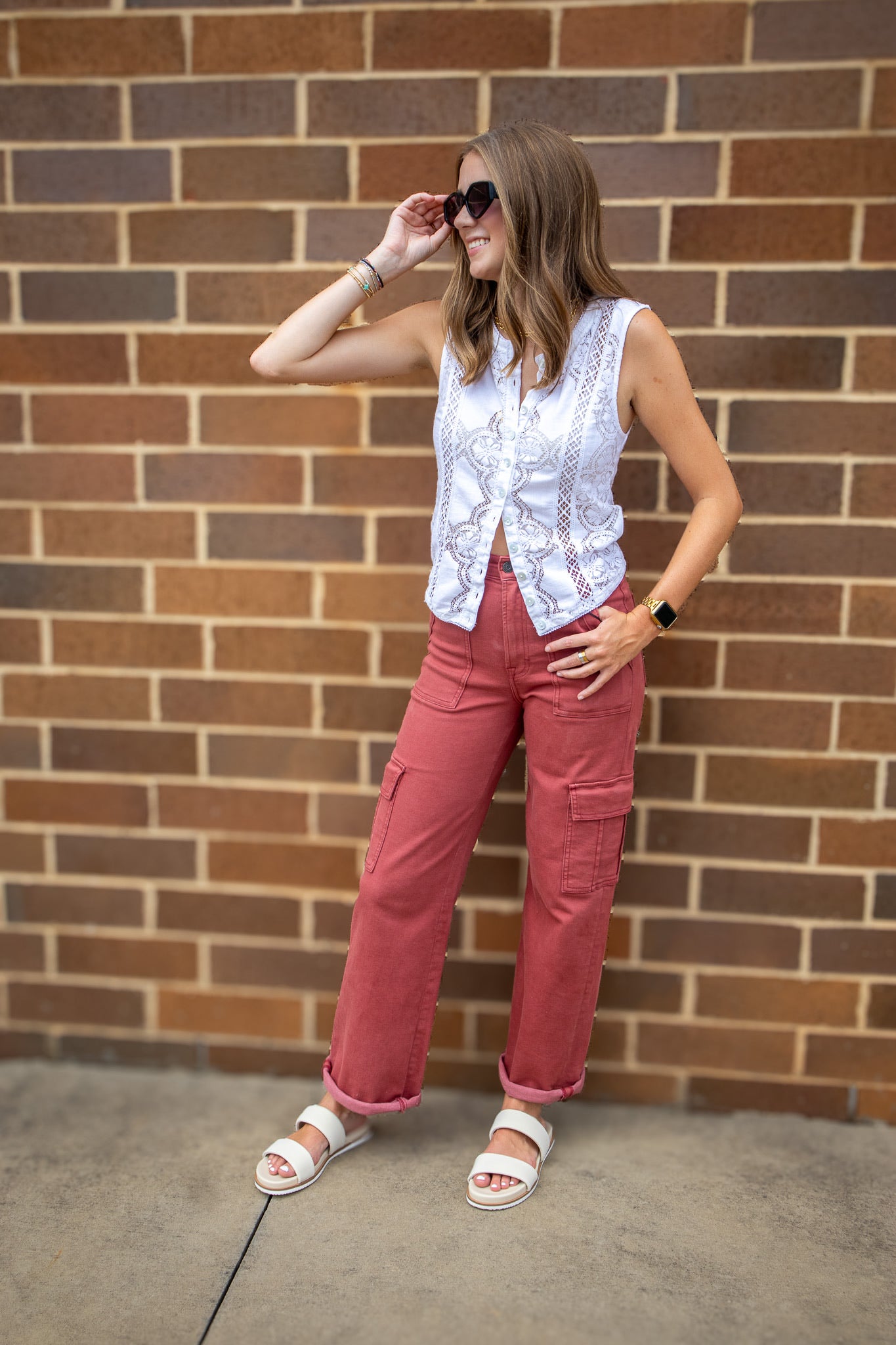 Hidden - Logan Cargo Dad Jean - Marsala