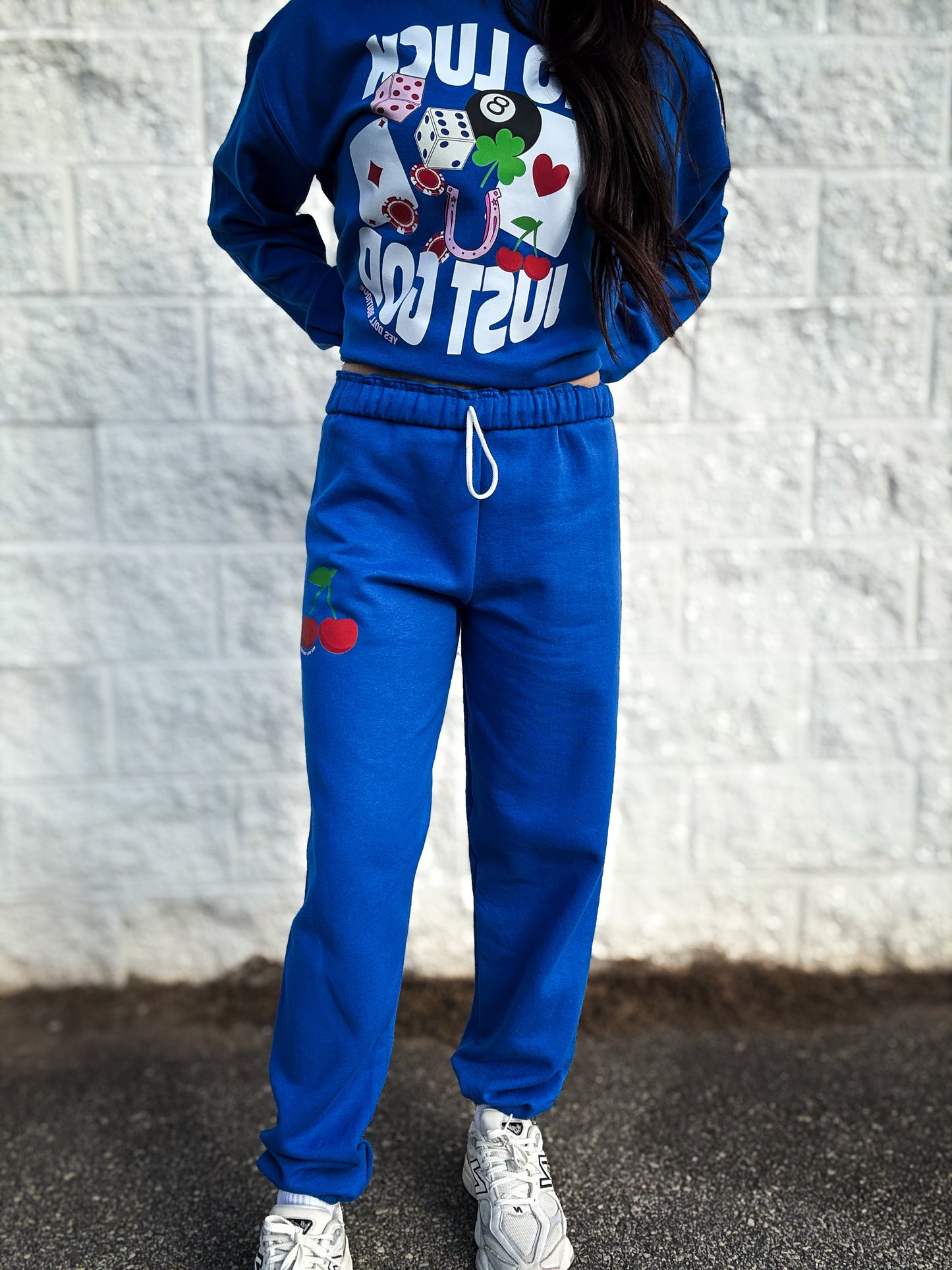 No Luck Just God Graphic Sweatpants