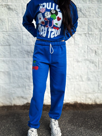 No Luck Just God Graphic Sweatpants