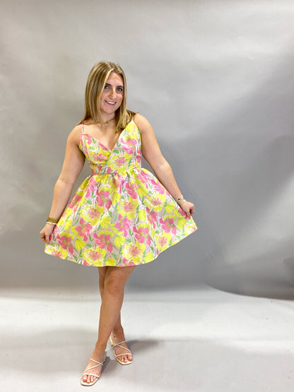 Floral Flirtations Mini Dress