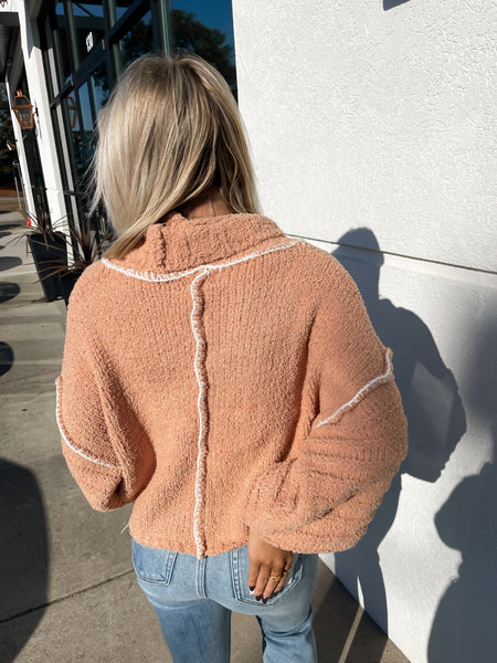 Cozy Apricot Sweater