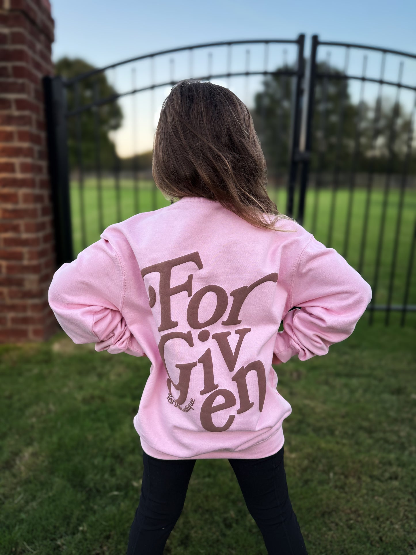 Forgiven Pink Graphic Sweatshirt - KIDS