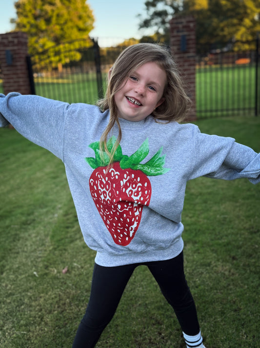Taste and See Strawberry Graphic Sweatshirt - KIDS