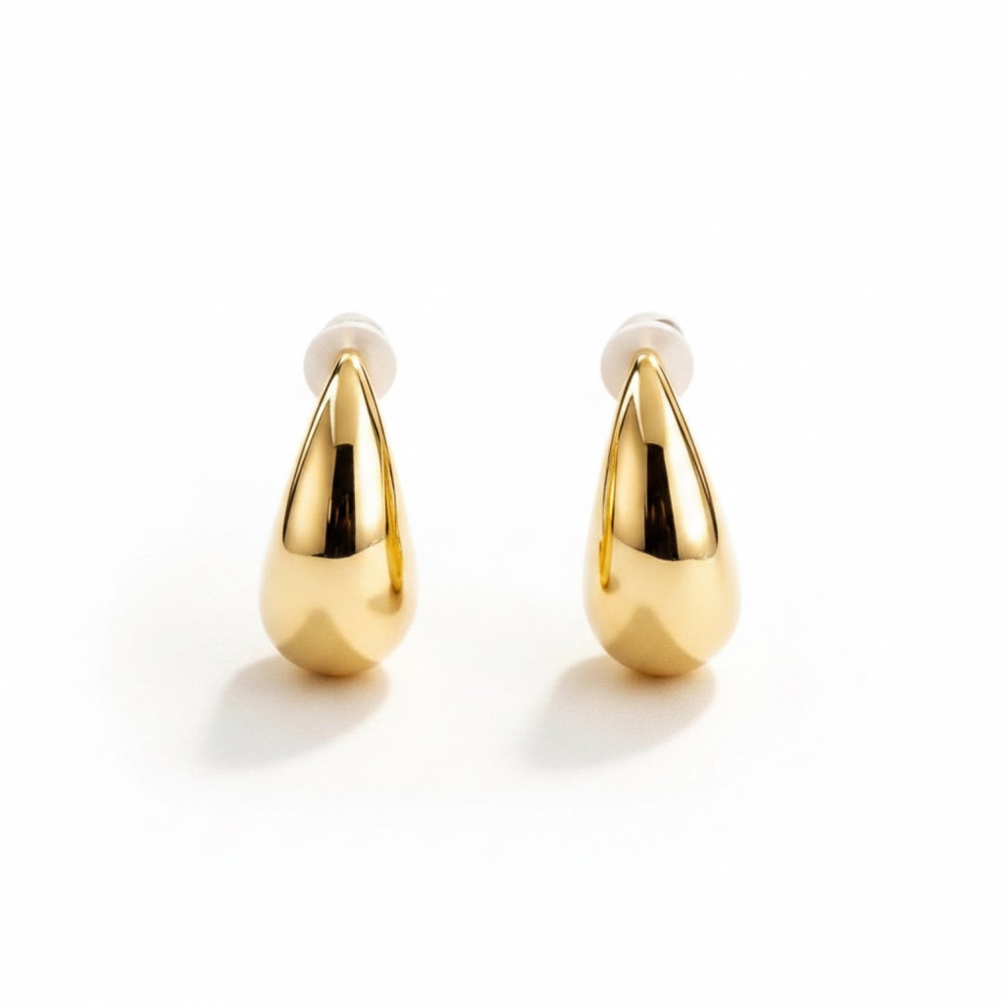 ADORN -"No More Tears" Gold Teardrop Earrings – Revelation 21:4 Faith Jewelry