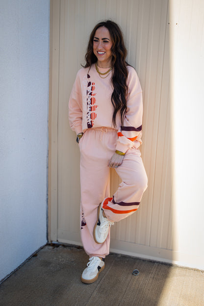 Free People - All Star Buti Logo Pullover - Pastel Peach Sport Mode