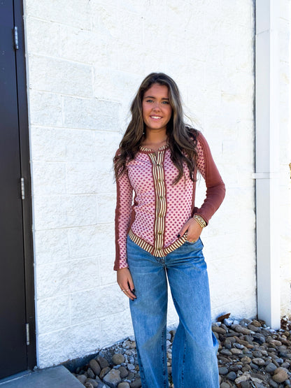 Free People - Instant Classic Tee - Pink Combo