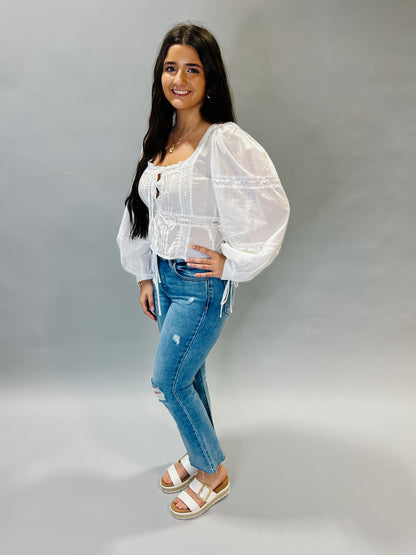 Boho Breeze Lace Blouse