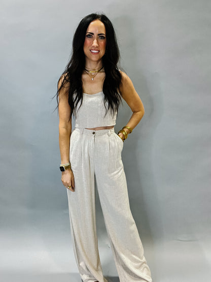 Breezy Linen Crop Top