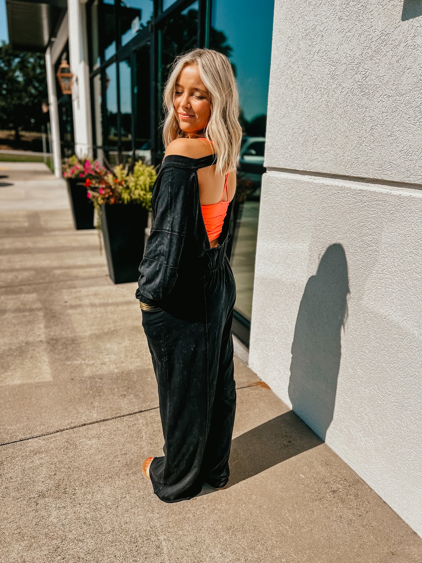 Free People - Hot Shot Runner One Piece - BLACK