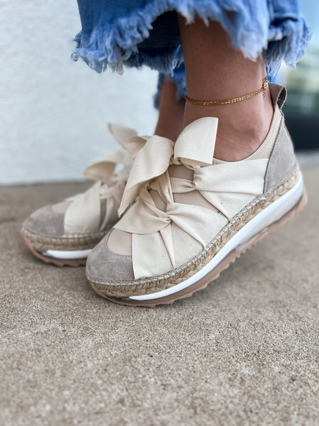 Free People -Chapmin Espadrille Sneakers - IVORY