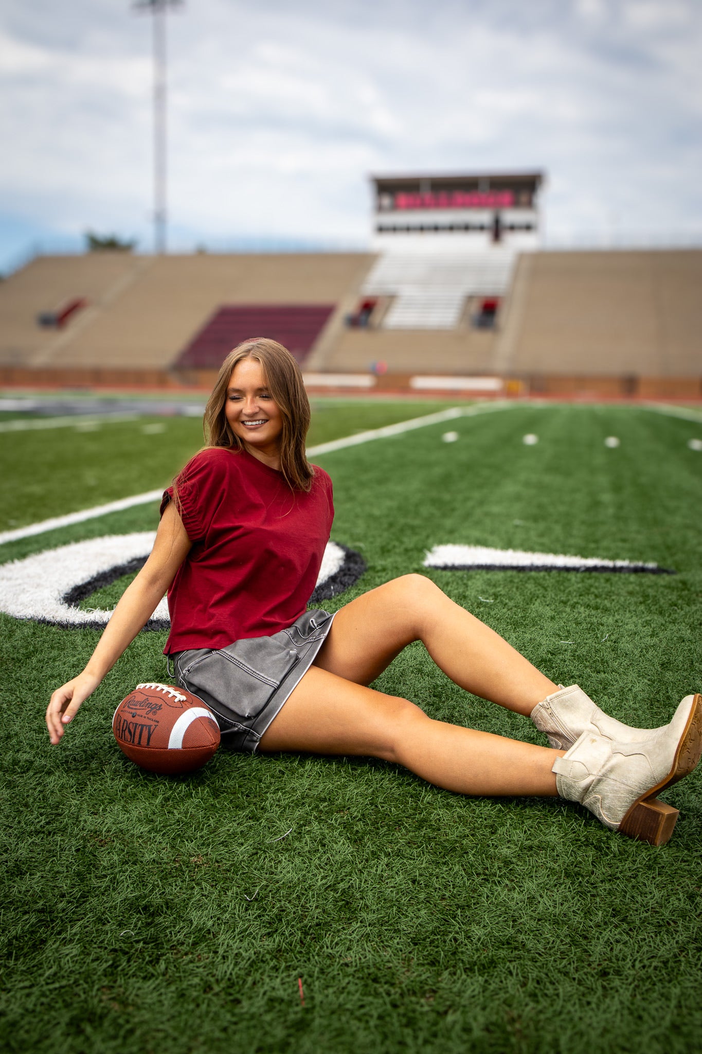 Vintage Faux Leather Cargo Mini Skirt