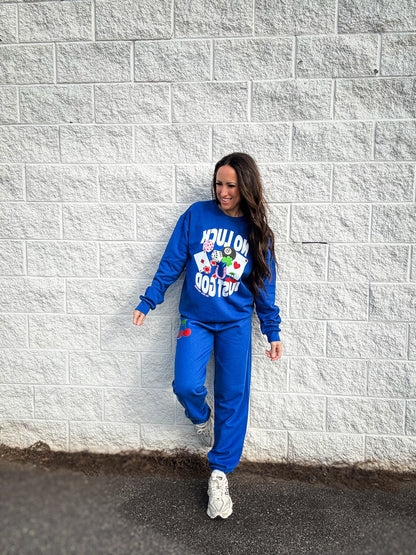 No Luck Just God Graphic Sweatshirt