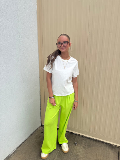 Lime Green Trouser Lounge Pants