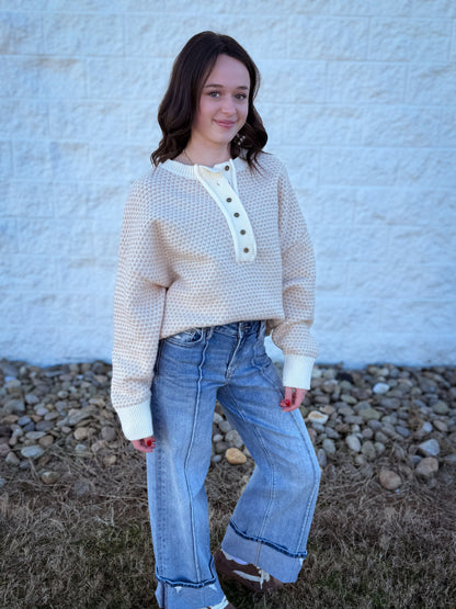 Winter Beige Oversized Sweater