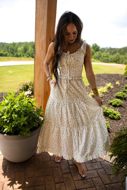 Vintage Floral Skirt Set
