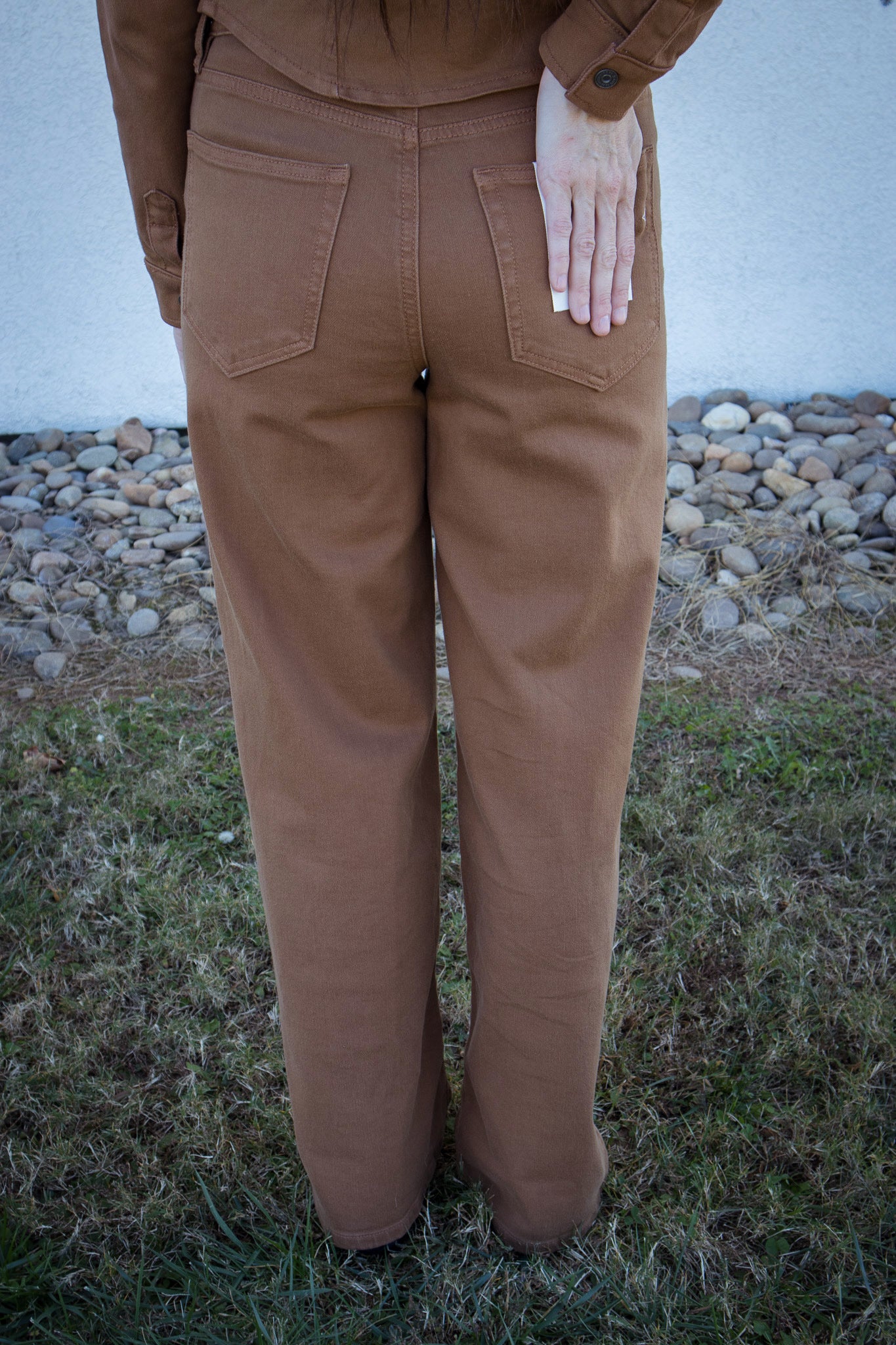 Hidden - Logan Tawny Stretch High Rise Relaxed Dad Jean