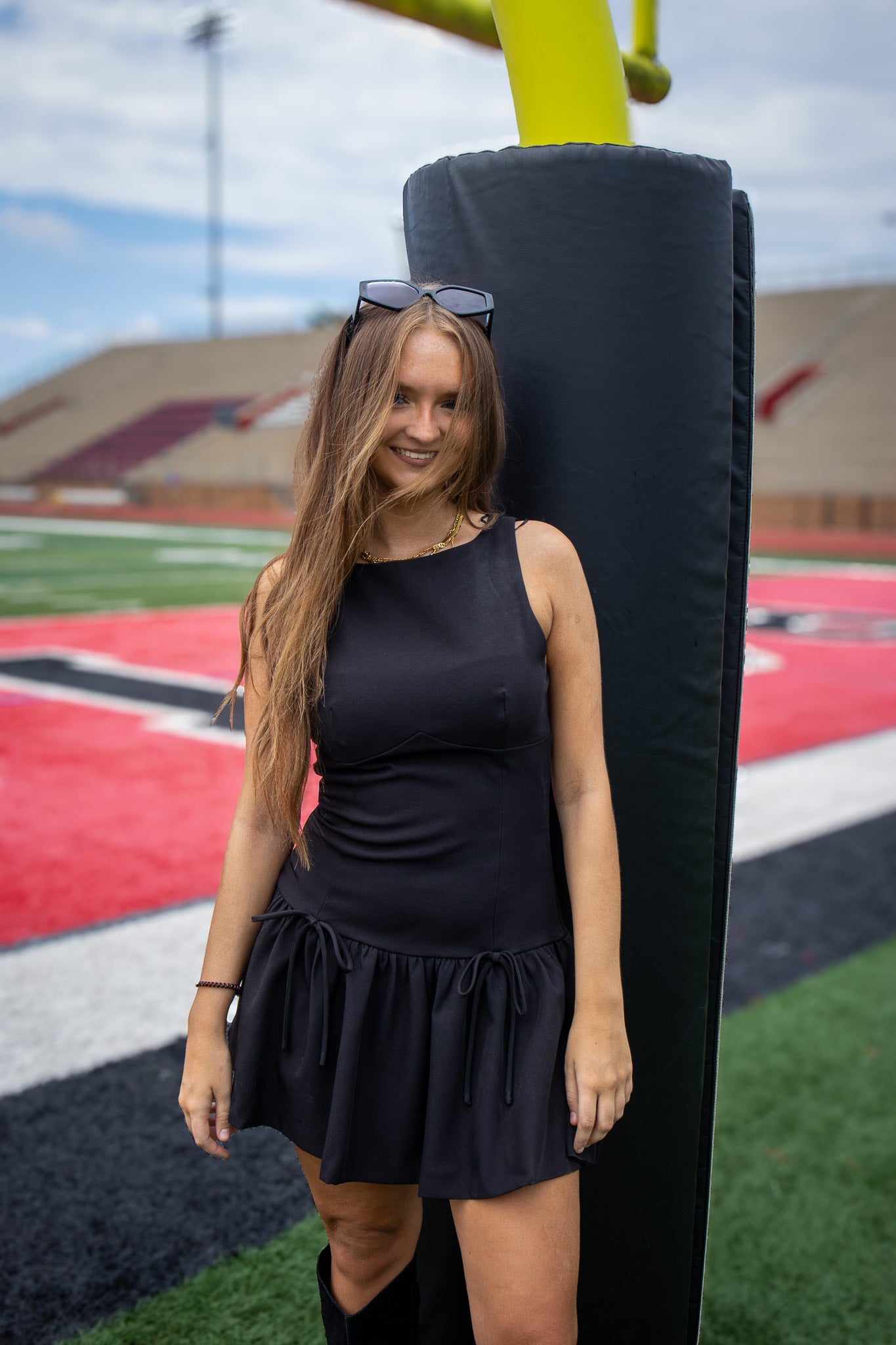 Tied in Elegance Black Mini Dress