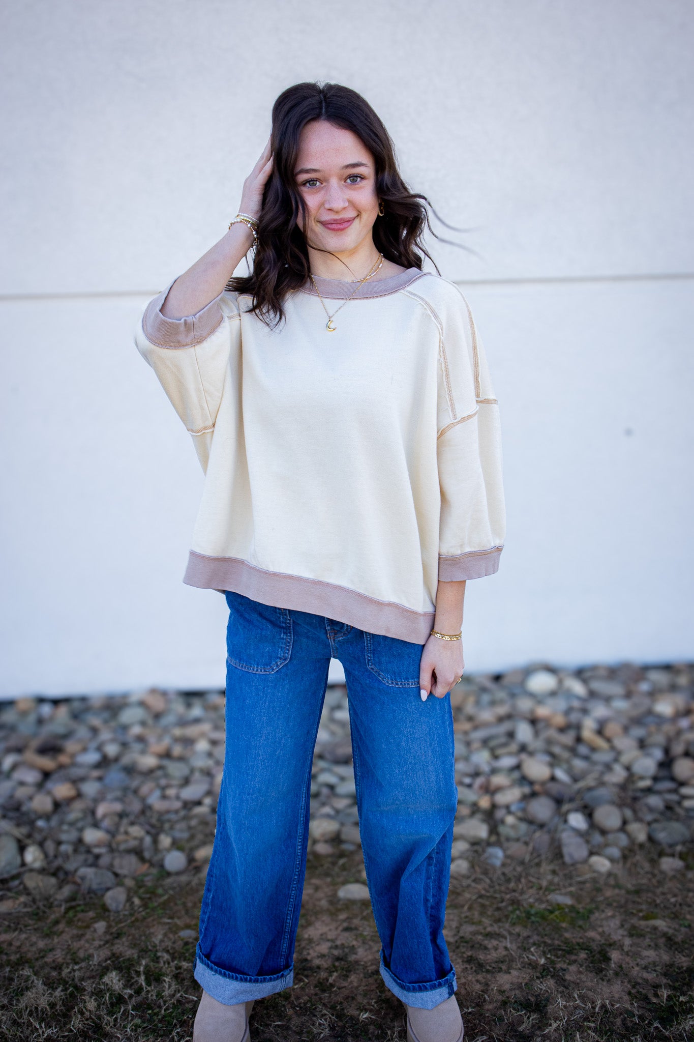 Free People - Everything Pullover - NILLA CREAM