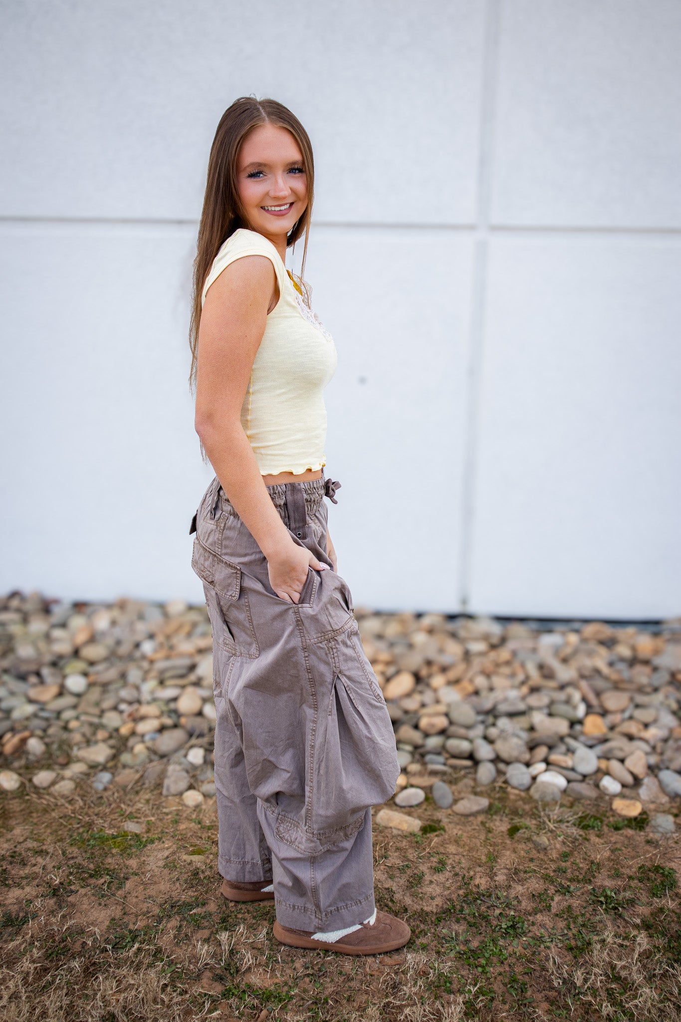 Free People - Onset Cargo Pants - DUSTED COCOA