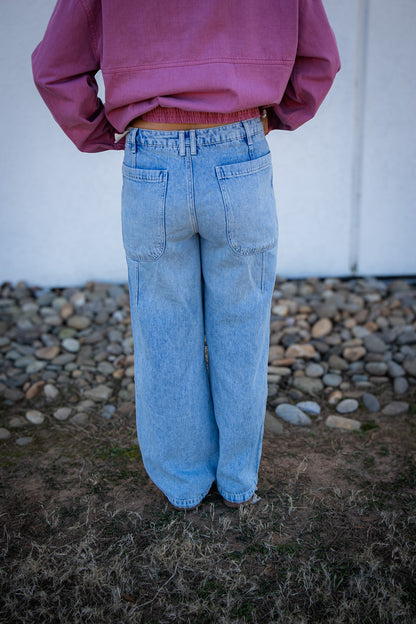 Free People - Love Language Pull-On Jeans - NO DRAMA