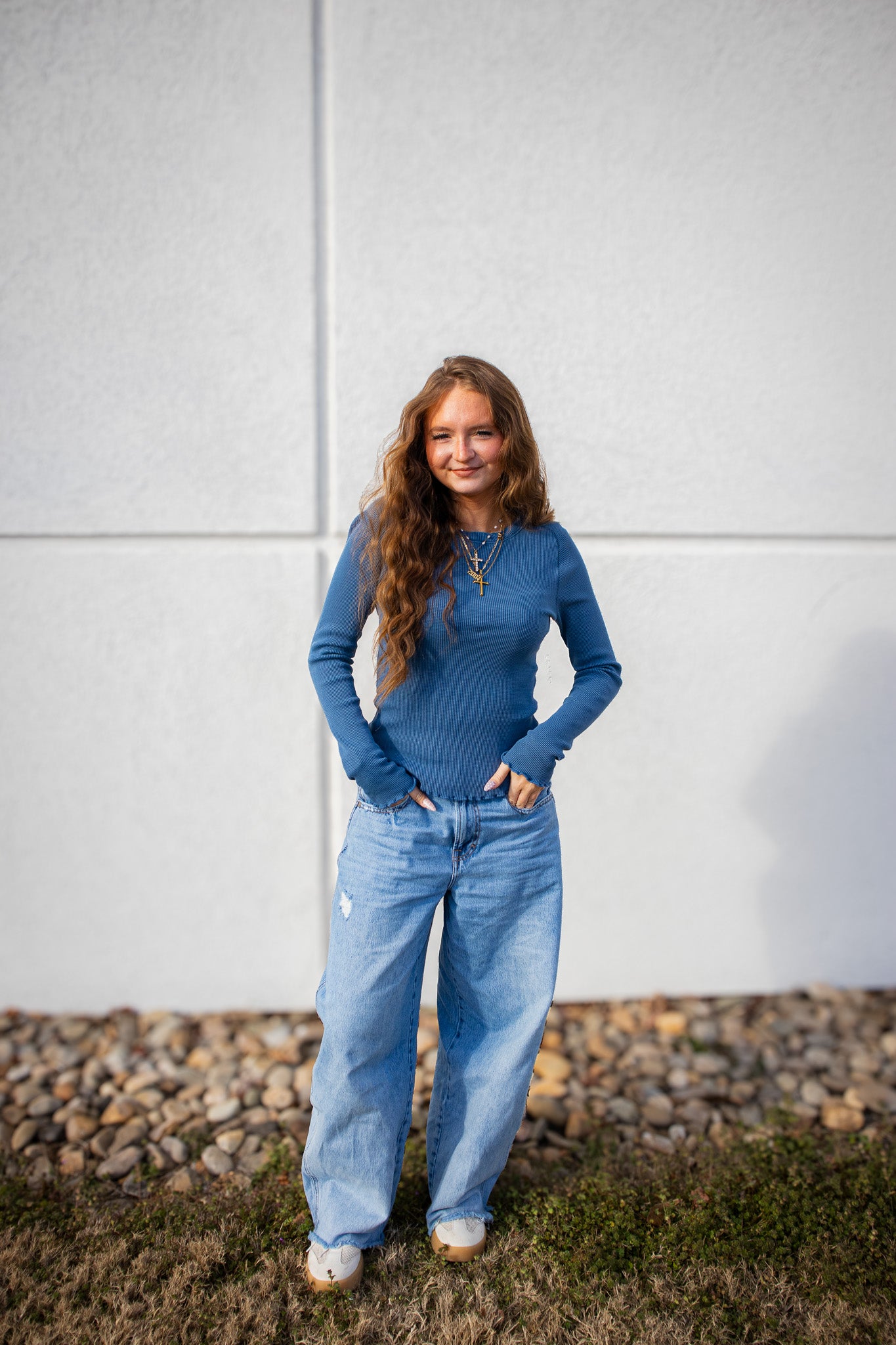 Free People - Easy Does It Tee - Dark Denim