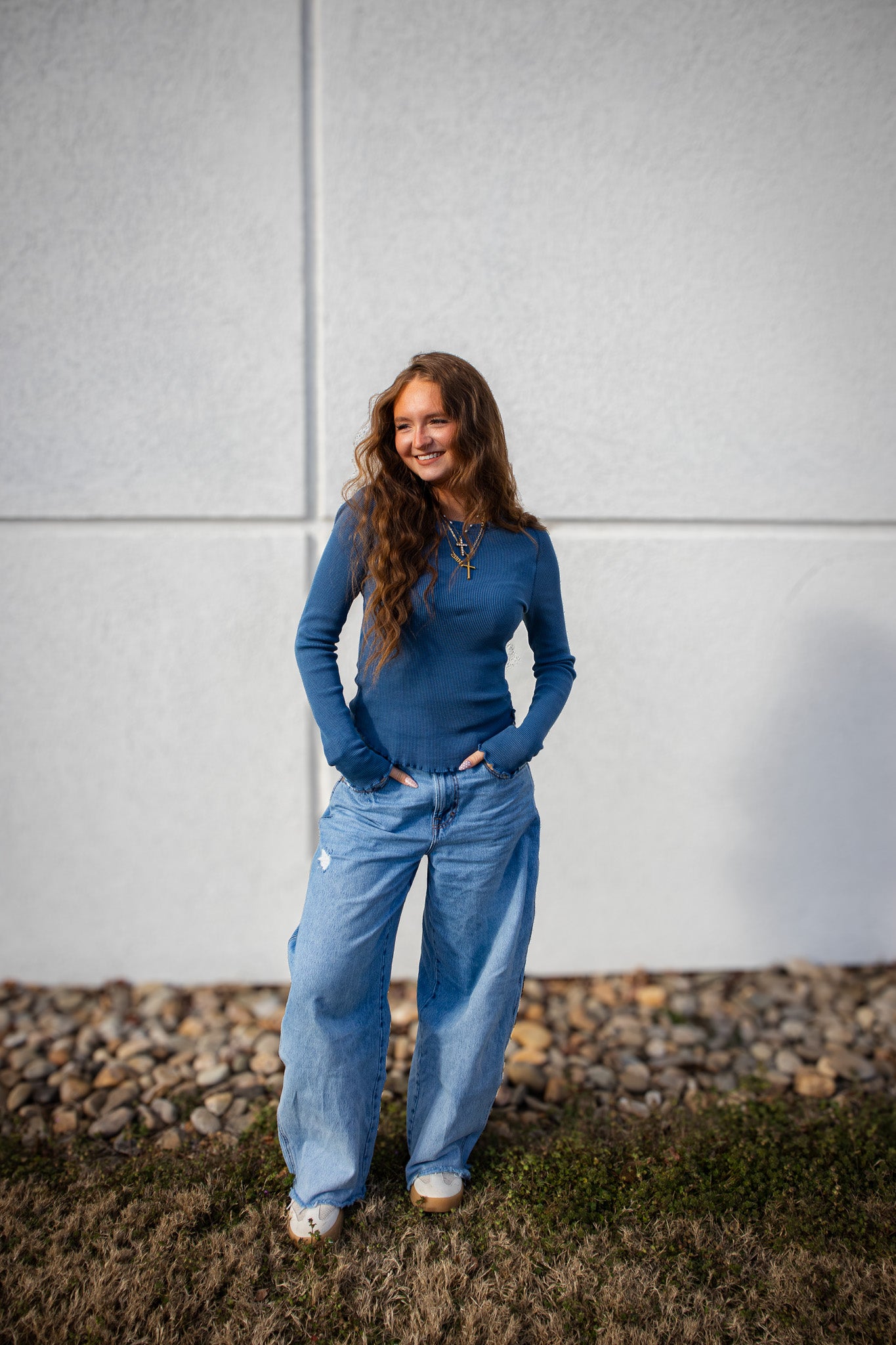 Free People - Easy Does It Tee - Dark Denim