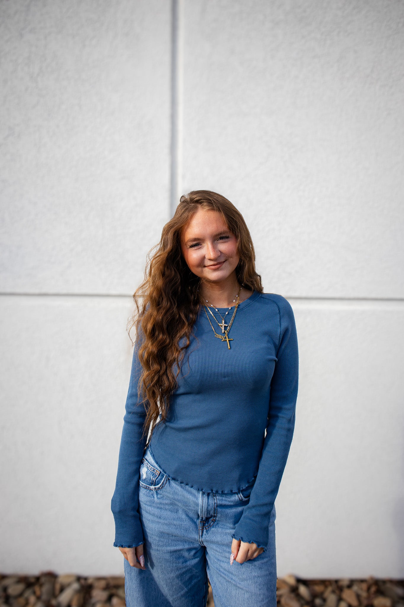 Free People - Easy Does It Tee - Dark Denim