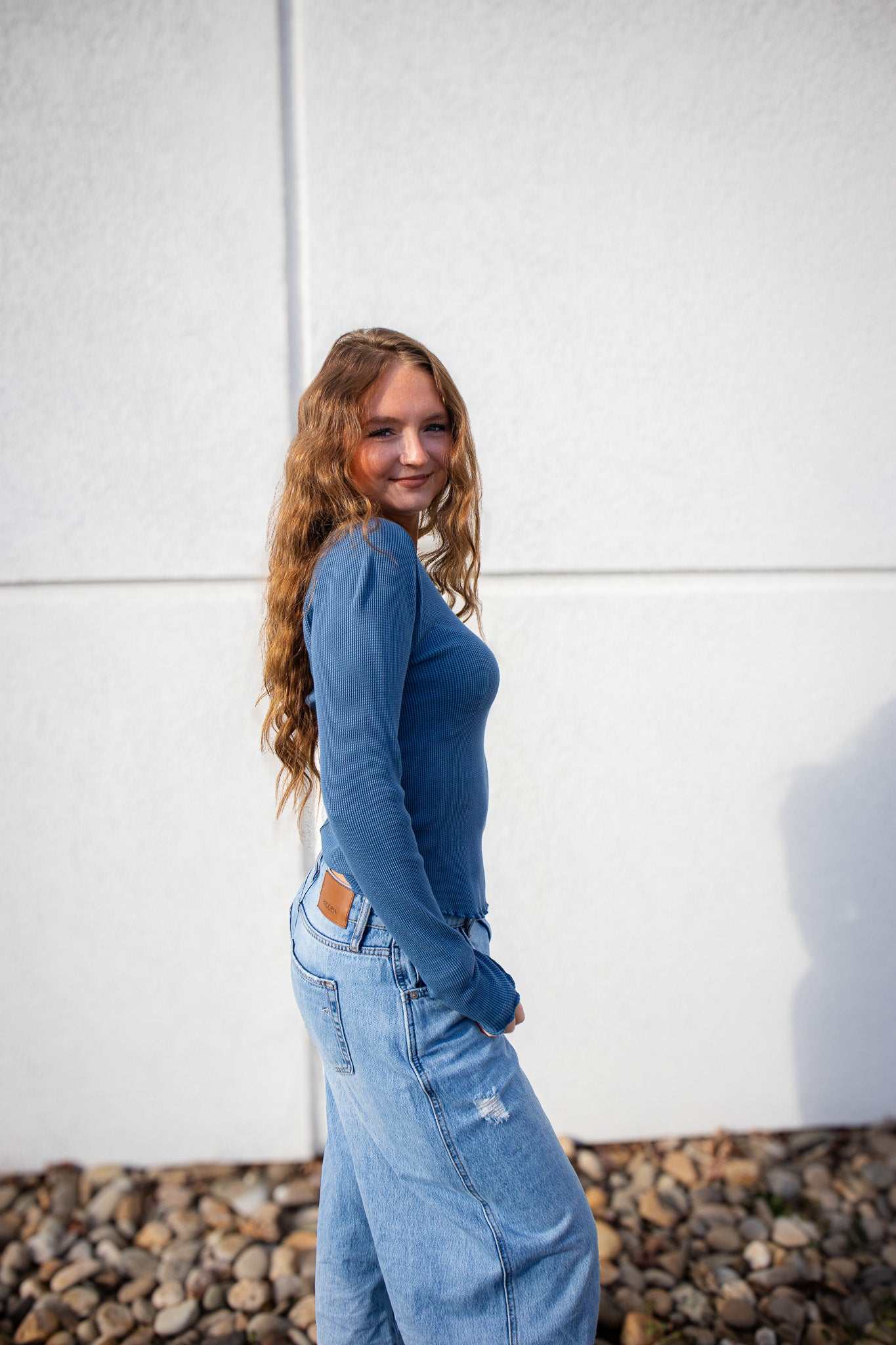 Free People - Easy Does It Tee - Dark Denim