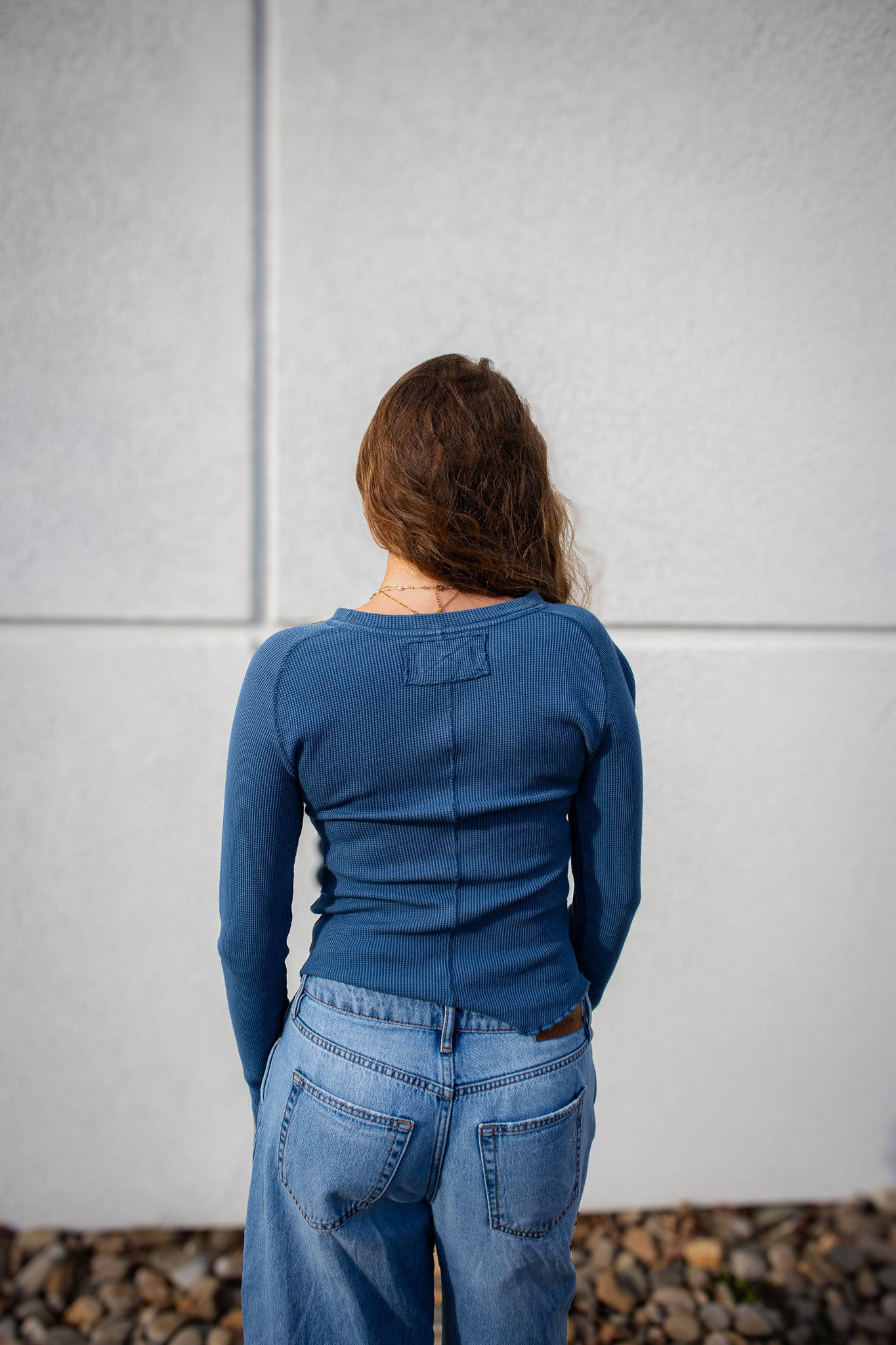 Free People - Easy Does It Tee - Dark Denim