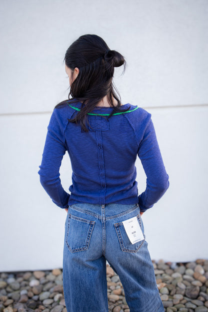 Free People - Tipton Cardi - Indigo Combo