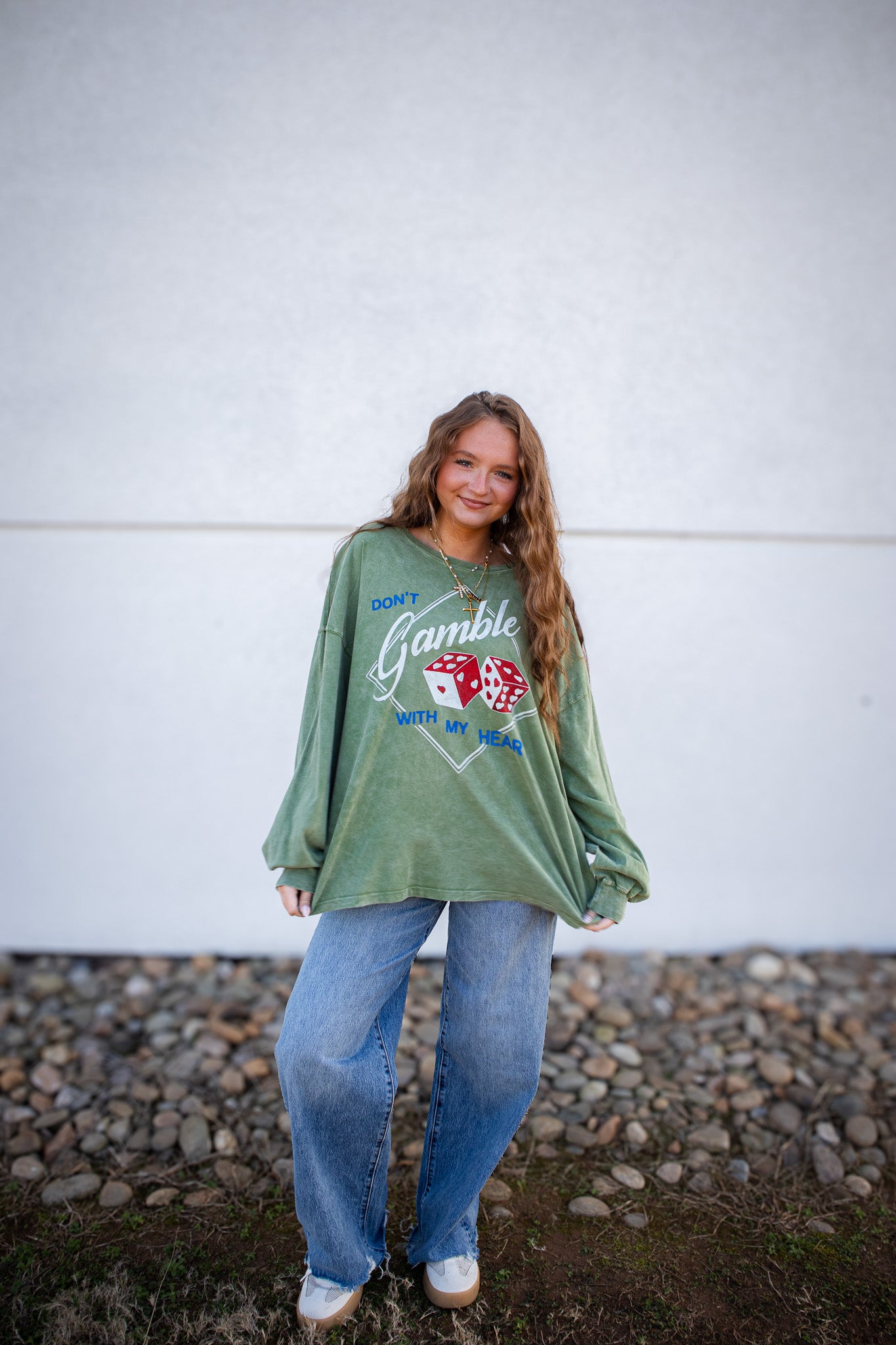 Daydreamer - Don't Gamble With My Heart Long Sleeve - ONE SIZE