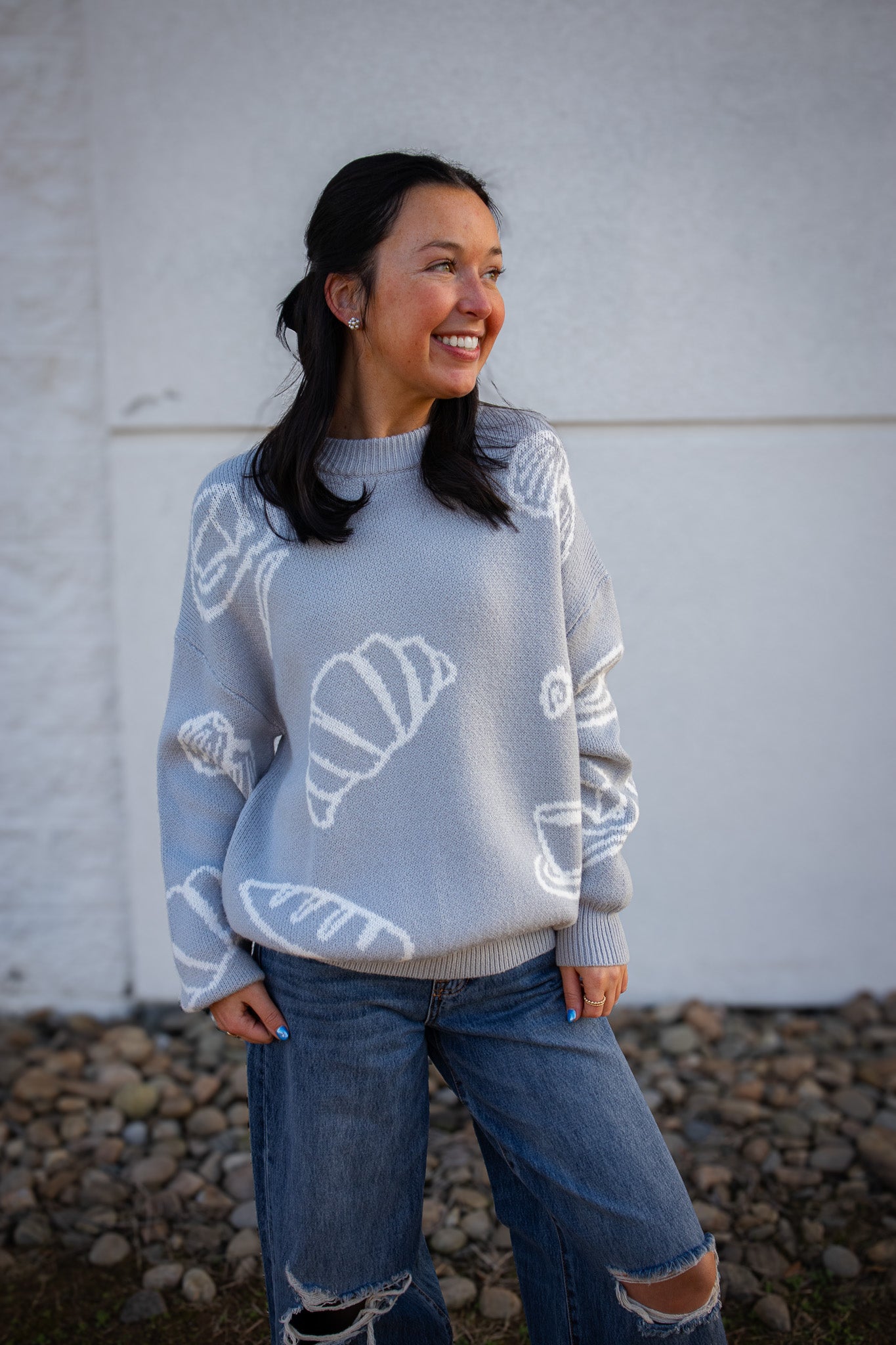 Flaky Morning Croissant Sweater