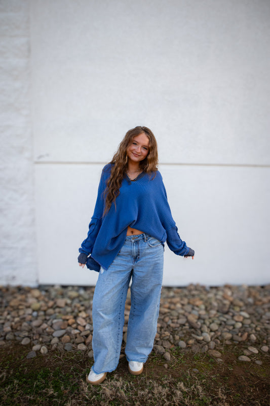 Free People - Travis Polo - DUTCH BLUE