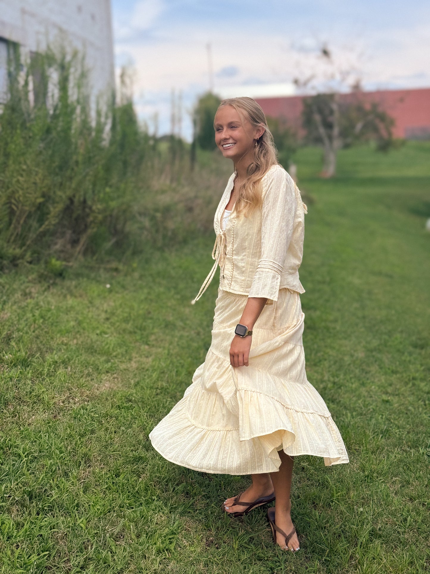 Desert Darling Skirt Set - Butter Yellow