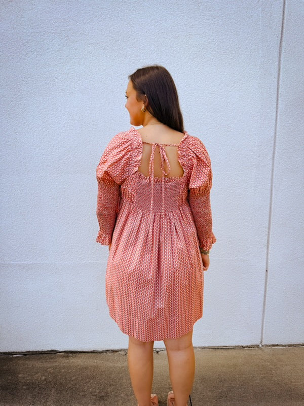 Free People Star Dip Printed Cotton Mini Dress - Glass Roses Combo