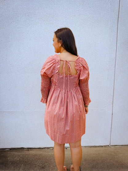Free People Star Dip Printed Cotton Mini Dress - Glass Roses Combo