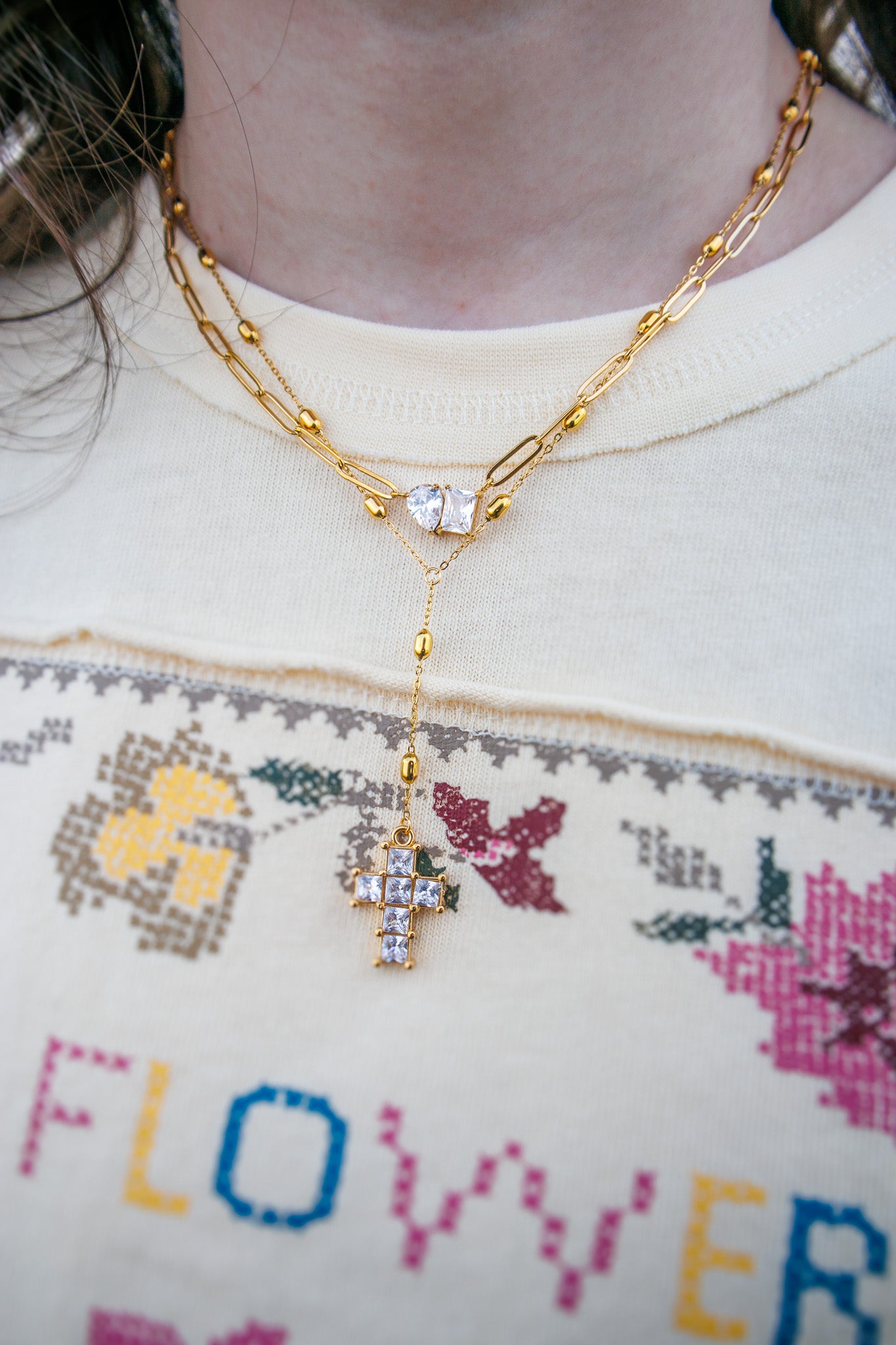 ADORN - Bound Together Unity Diamond Necklace